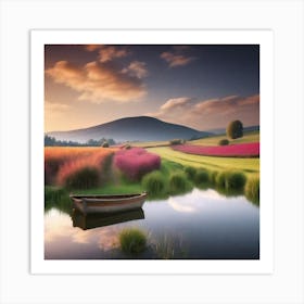 Sunset In The Countryside 11 Art Print