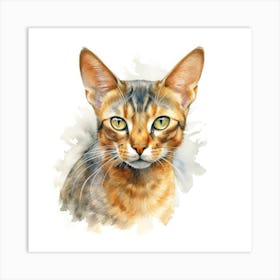 Arabian Mau Cat Portrait 3 1 Art Print