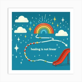 Healing Is Not Linear 2 Art Print