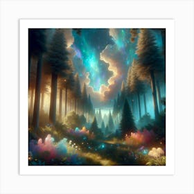 Forest In The Night Art Print