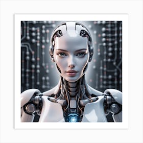 Robot Woman 34 Art Print