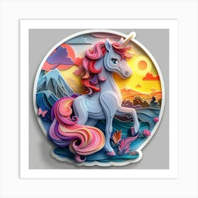 Unicorn 522 Art Print