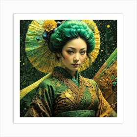 Japan Geisha Visual 16 Art Print