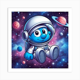 Smurfs In Space 3 Art Print