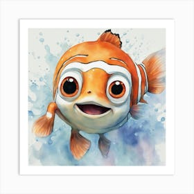 Clown Fish Art Print