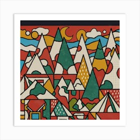 Small mountain village 15 Art Print