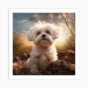 Portrait Of A Dog 8 Art Print