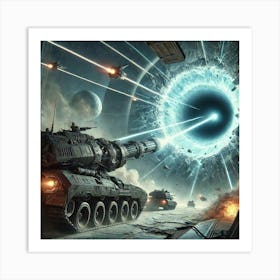 Event Horizon Tank Graviton Cannon 1 Art Print