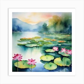 Water Lilies 10 Art Print