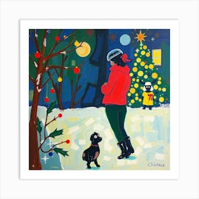 Christmas In Paris Art Print