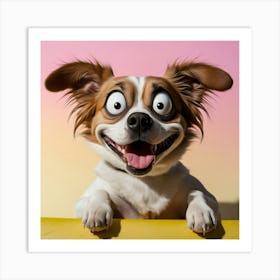 Funny Dog Art Print