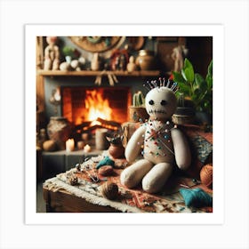 Skeleton Doll Art Print