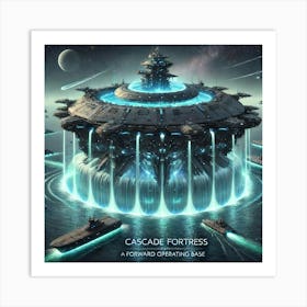 Cascade Sovereignty Scifi Cascade Fortress Art Print