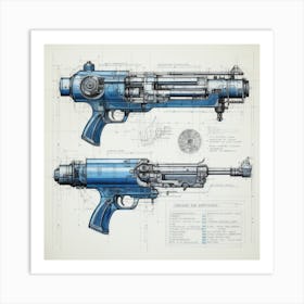 Ncmoore Rail Gun 1 Art Print