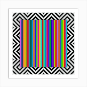 Rainbow Stripes 3 Art Print