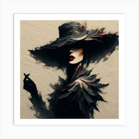 A mysterious woman 4 Art Print