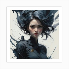 Sci-Fi Girl 1 Art Print