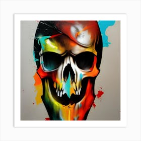 Skull Painting Art Print