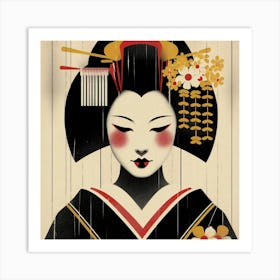 Japan Geisha Visual 91 Art Print