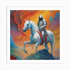 Knight On Horseback 6 Art Print