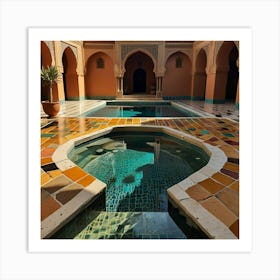 Default Moroccan Dipping Pool Art 1 Art Print