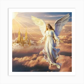 Angel In The Sky Art Print