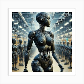 Robot Woman 24 Art Print