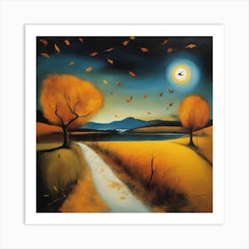 Road To The Moon Art Print