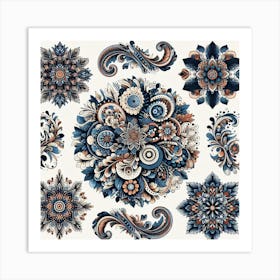 Floral patterns 9 Art Print