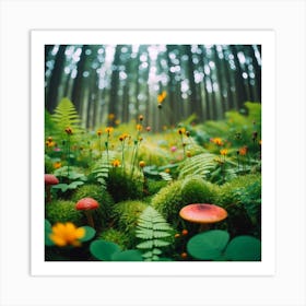 Mossy Forest 1 Art Print