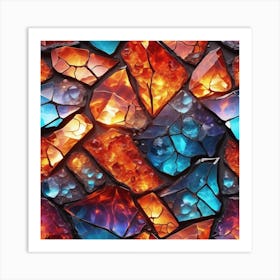 Shattered Glass 34 Art Print