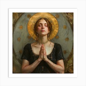 Woman Praying Art Print