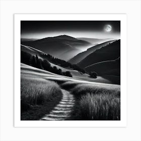 Path To The Moon 1 Art Print