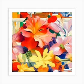 Iris Bouquet Art Print
