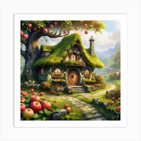 Fairy Apple Cottage #2 Art Print