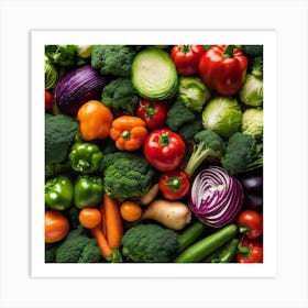 Colorful Vegetables 4 Art Print