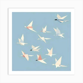 Origami Birds 4 Art Print