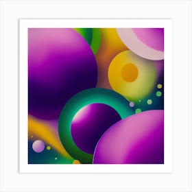 Abstract Spheres Art Print