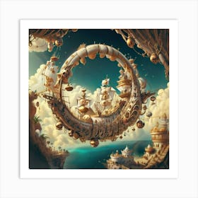 Ship In The Sky Art Print