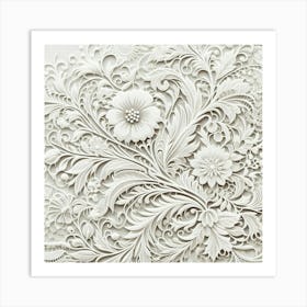 Floral Lace Art Print