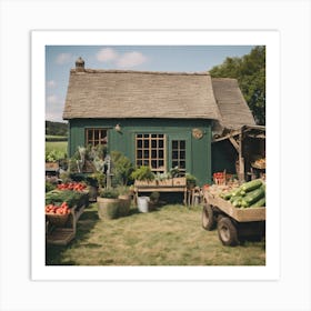 Vegetable Garden In The Countryside Art Print