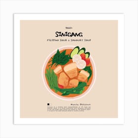 Sinigang Square Art Print