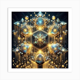 Quantum Grid 4 Art Print