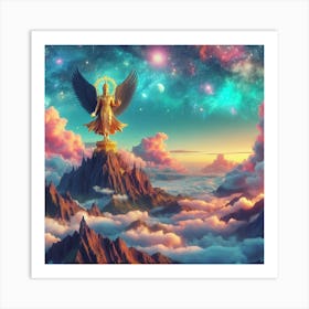 Angel In The Sky 3 Art Print