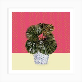 Funky Cactus 2 Square Art Print