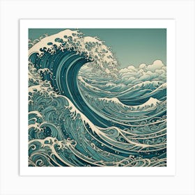 Great Wave Off Kanagawa 2 Art Print