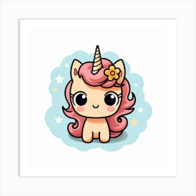 Cute Unicorn 273 Art Print