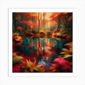 Autumn Forest 10 Art Print