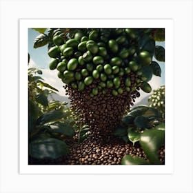 Coffee Beans On A Tree 79 Art Print