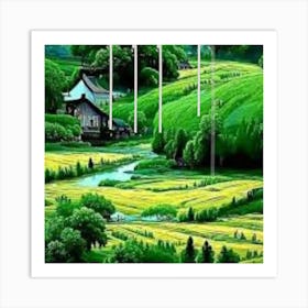 Landscape Painting Art Print